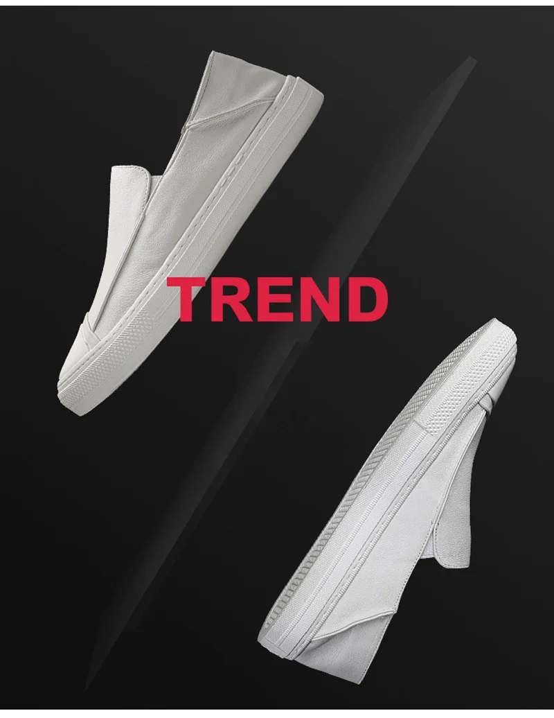 Genuine Leather Shoes Men Loafers Casual Men White Shoes Slip on Male Footwear Fashion Brand Man Cow Leather Shoes KA1569