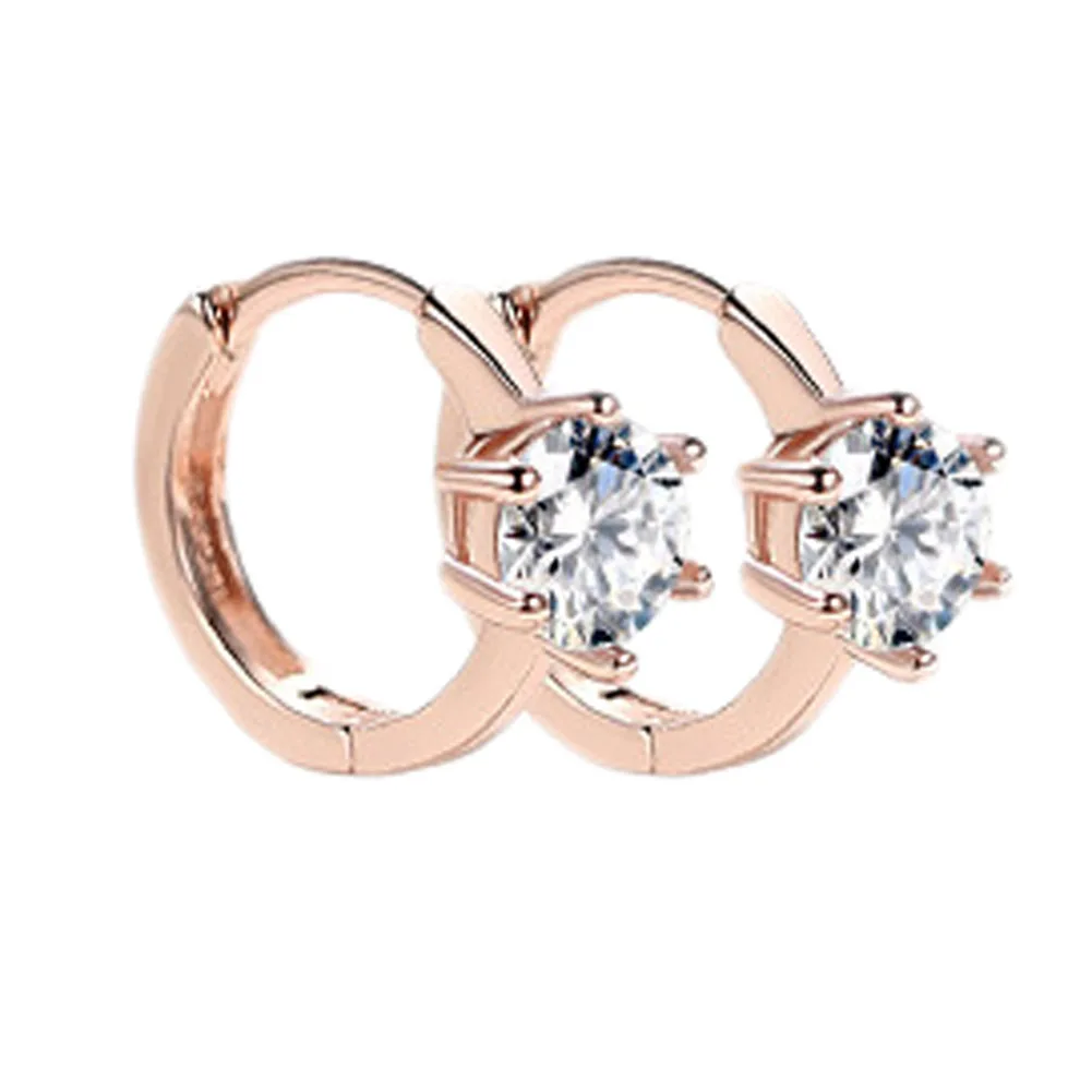 Женские серьги кольца с кристаллами 1 пара|hoop earrings for women|designer hoop earringshoop |