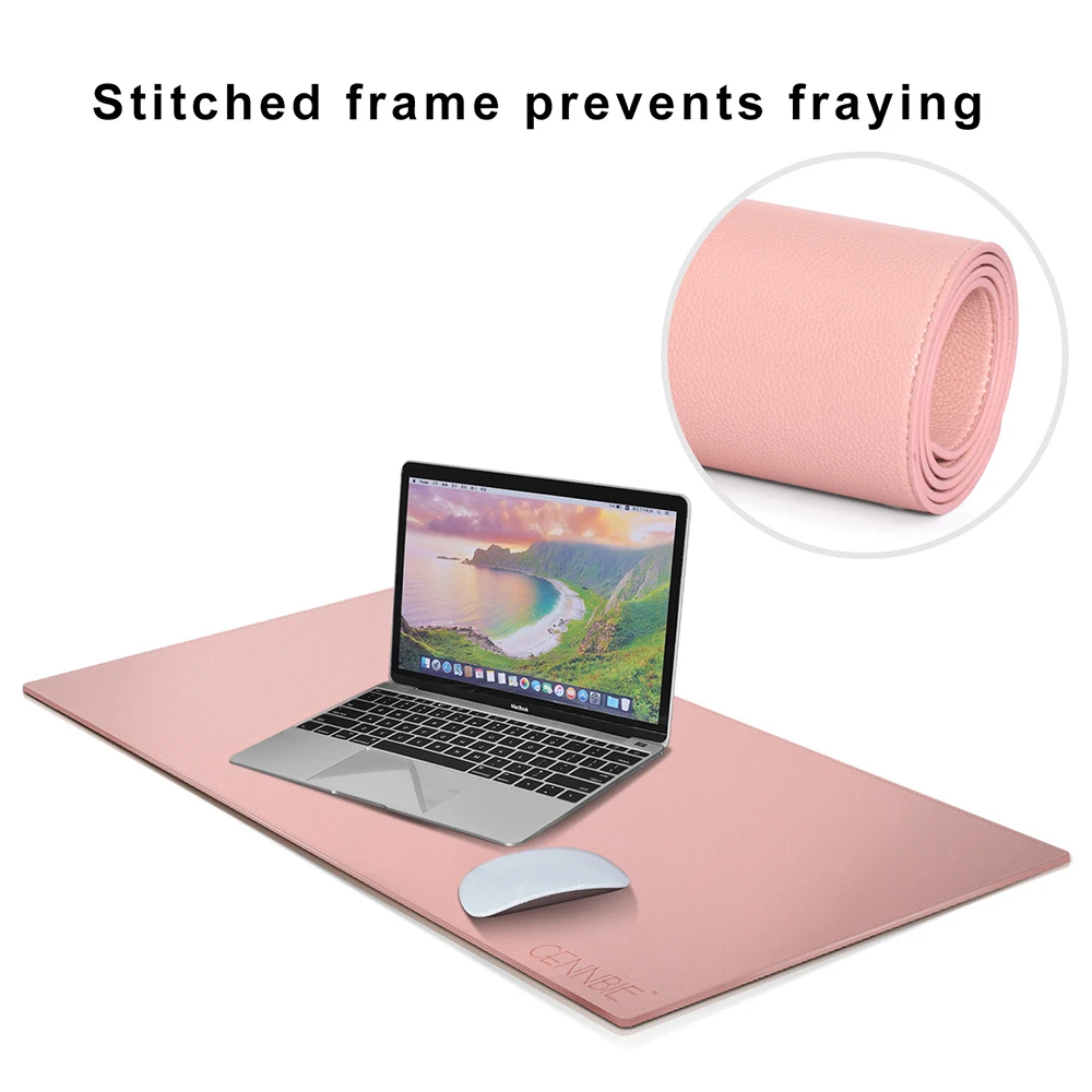 Водонепроницаемый кожаный Настольный коврик для мыши ноутбука клавиатуры