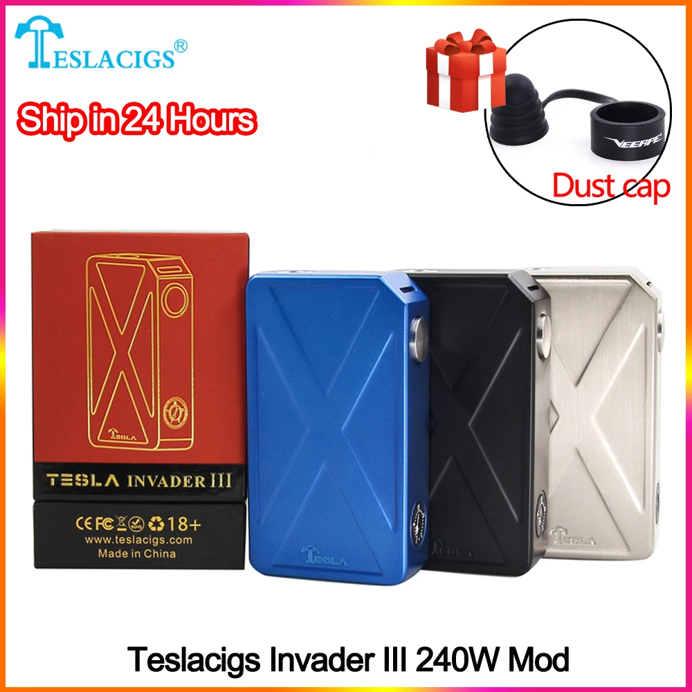 Оригинальный мод teslacigs Tesla Invader 3 III 240 Вт бокс vape для электронной сигареты 510 с