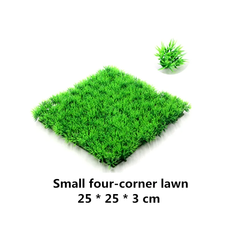 Large Four Corner 4 стиля экологичный пластиковый Искусственный аквариум Зеленые искусственные водные растения лужайка аквариумные растения аксессуары для аквариума - Цвет: Large Four Corner