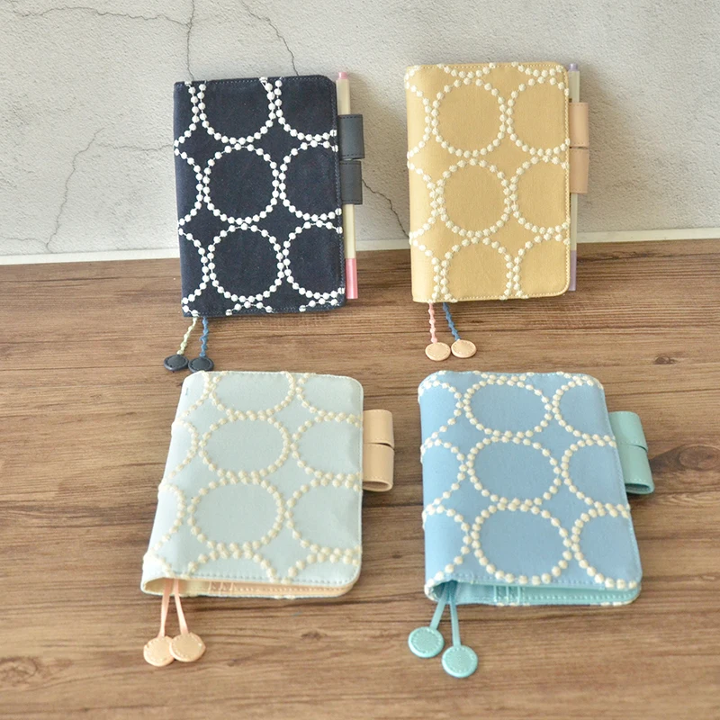 Милый модный мягкий чехол с вышивкой для книги Hobonichi A5, A6, подходит для стандартных бумажных книг A5/A6, 1 шт