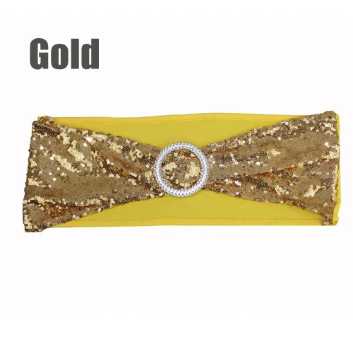 gold with yellow 50 шт./лот золото/серебро эластичный блесток Председатель Группы Hotel Банкетный председатель Декор свадебной церемонии вечерние декоративные спандекс стул створки - Цвет: gold with yellow