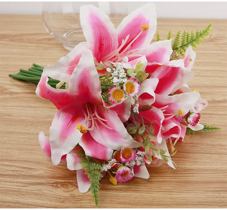 1 Набор шелковые свадебные букеты с искусственными цветами|flower wedding decoration|silk bridal