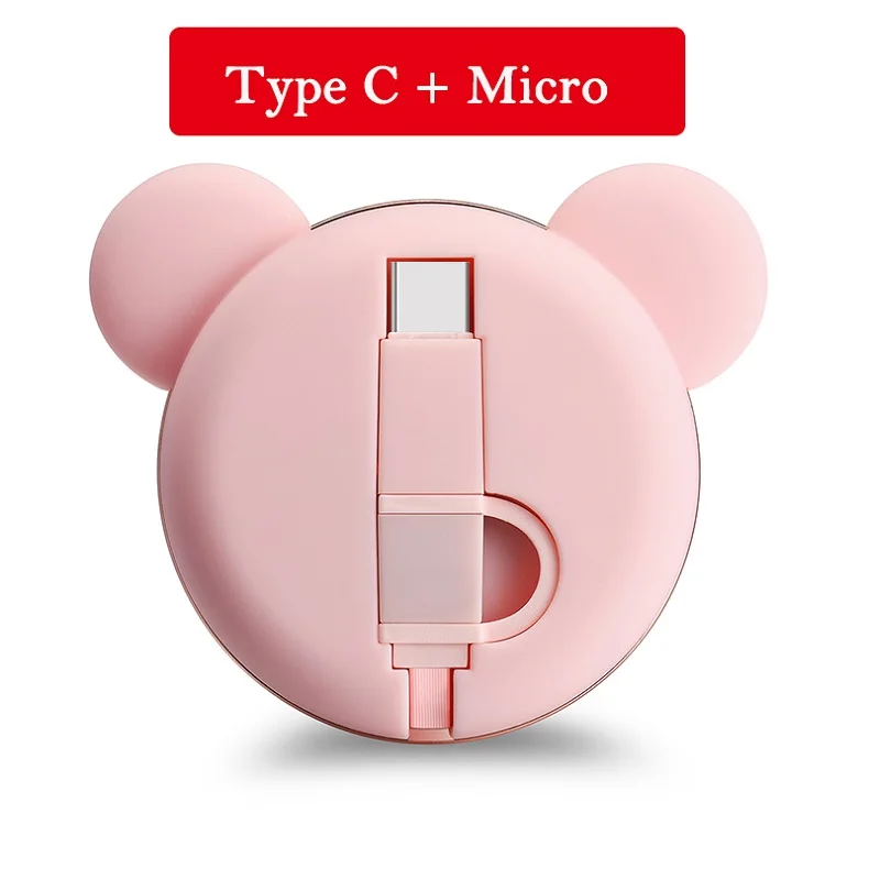 TypeC Micro-Pink Oatsbasf USB C кабель для samsung Galaxy S9 Plus One Plus 6 5T Xiaomi mi x 2 кабель передачи данных для быстрой зарядки для Xiaomi mi 8 - Цвет: TypeC Micro-Pink
