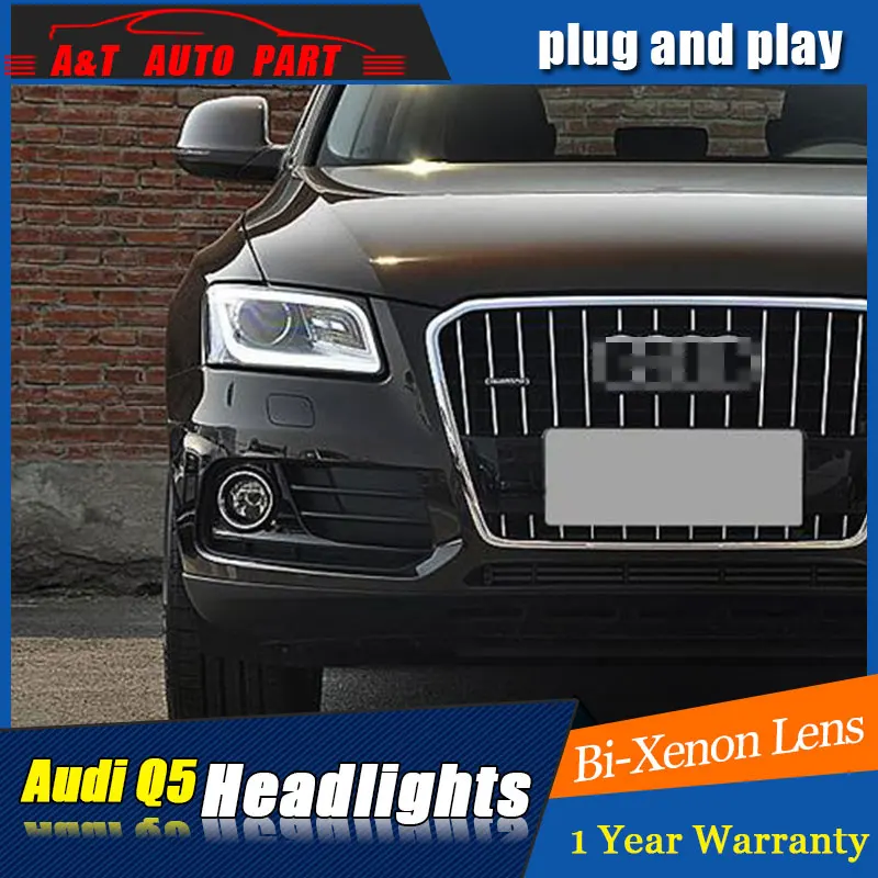 Автомобильный Стайлинг светодиодный головной светильник для AUDI Q5 s 2009 -2016 угол
