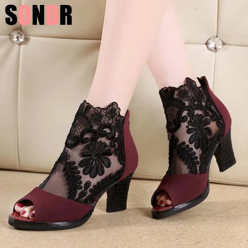 2019 летние женские сандалии Босоножки с открытым носком и модельные туфли