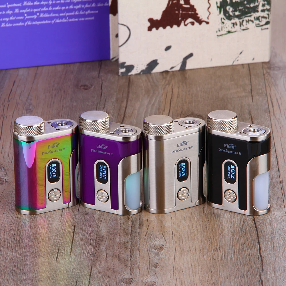 Eleaf IStick Pico Squeeze 2 TC боттомфидер-мод с 4000 мА/ч Батарея Max 100 W Выход &amp 8 мл Ёмкость блок