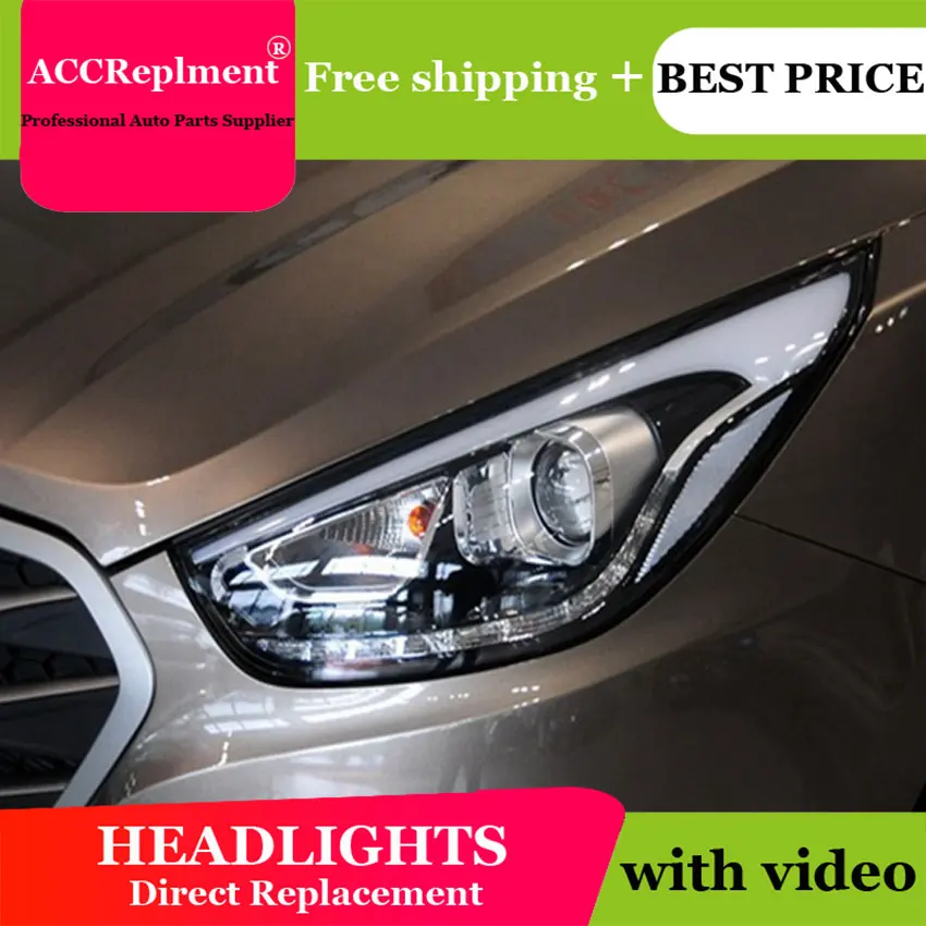 Автомобильный Стайлинг для Hyundai IX35 фасветильник s U angel eyes 2010-2013 светодиодный