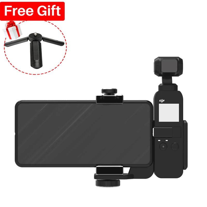 Ulanzi OP1 держатель для телефона, набор кронштейнов для держатель для DJI osmo Gimbal, аксессуары, карманная фиксированная подставка, крепление с винтом 1/4 VS PGYTECH - Цвет: Золотой