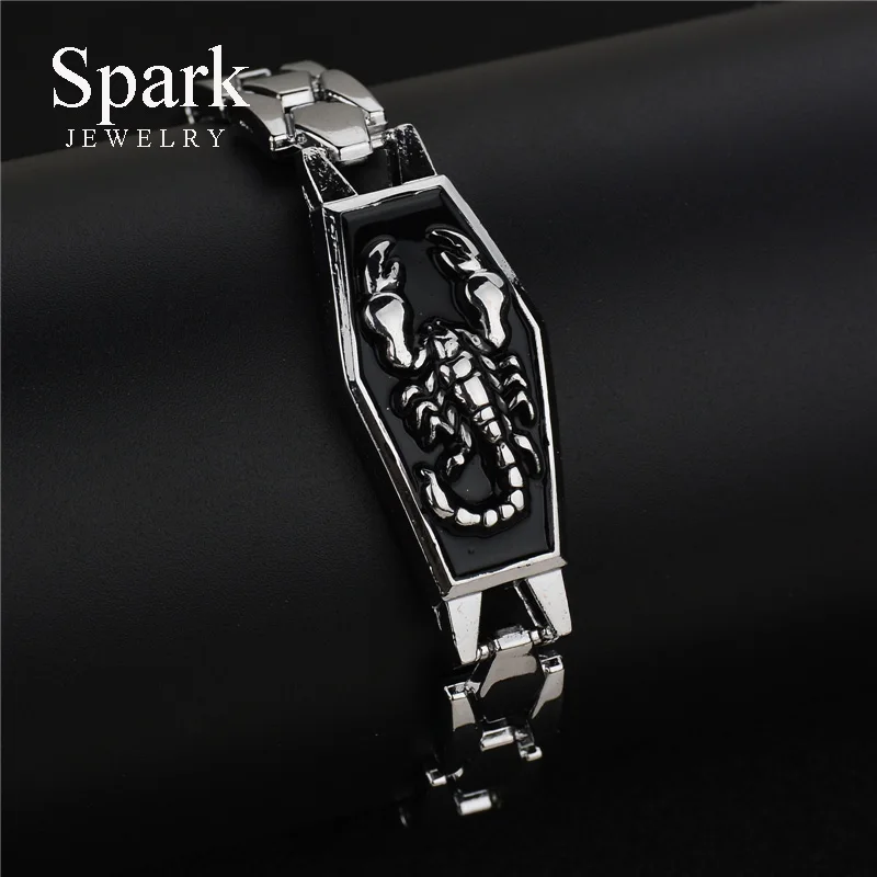 Специальное предложение Акция панк Рок звено цепи браслет Скорпион Зодиак для