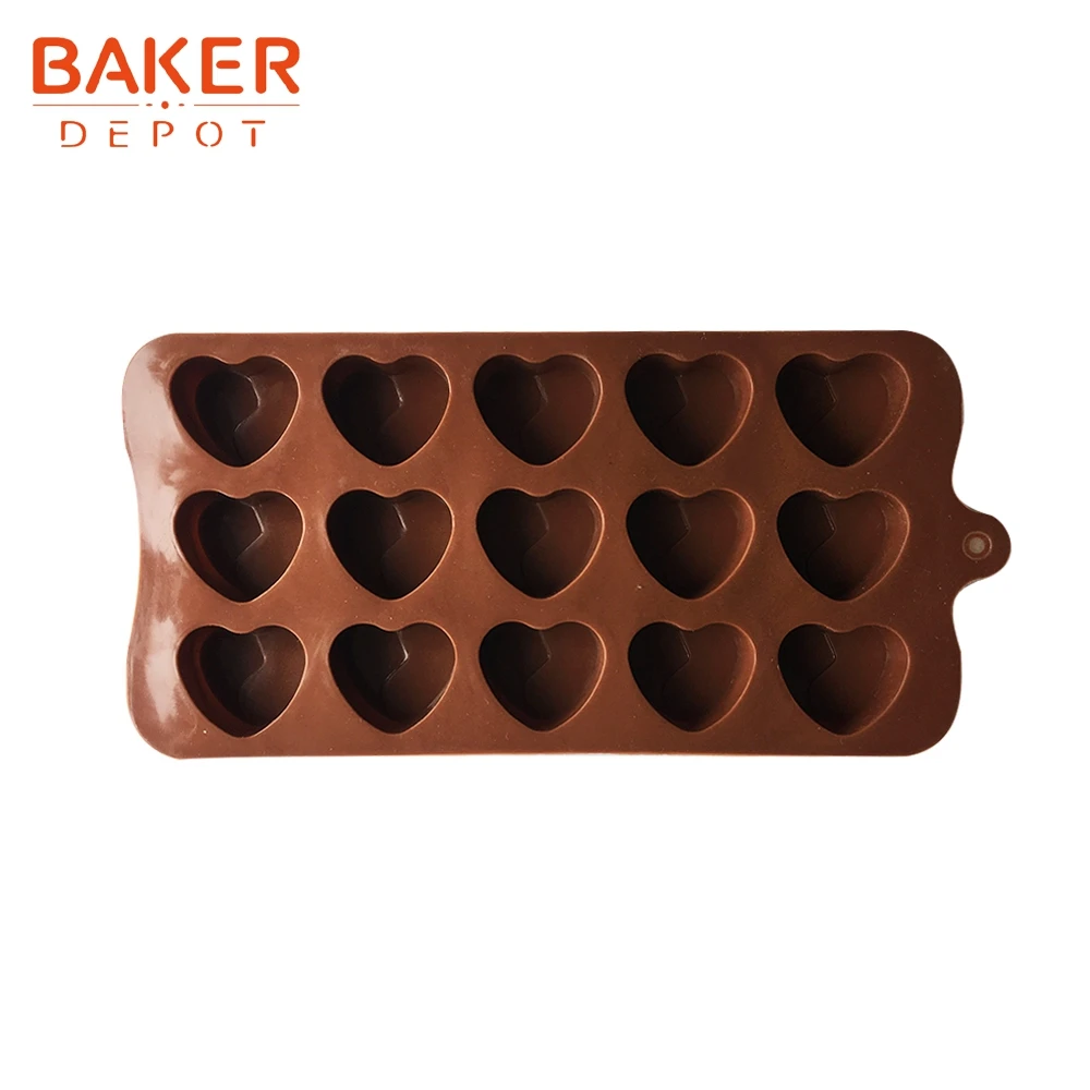 BAKER DEPOT силиконовая Плесень для шоколада в форме сердечка, для конфет помадка форма для торта выпечки силиконовые формы jello бисквит форма для льда