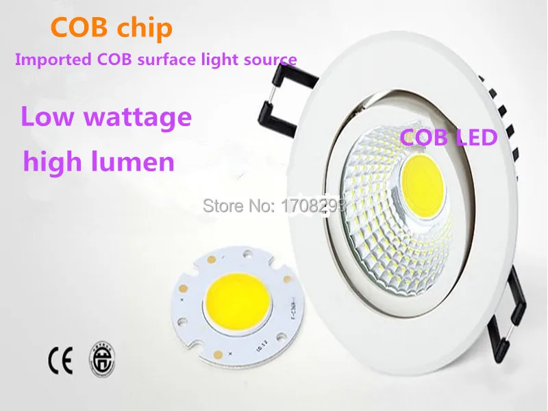 

Wholesale 30PCS 7W 10W Dimmable Cob Led Downlights Cool/Warm White Recessed lamp 110V/220V/230V CE RoHS free shipping