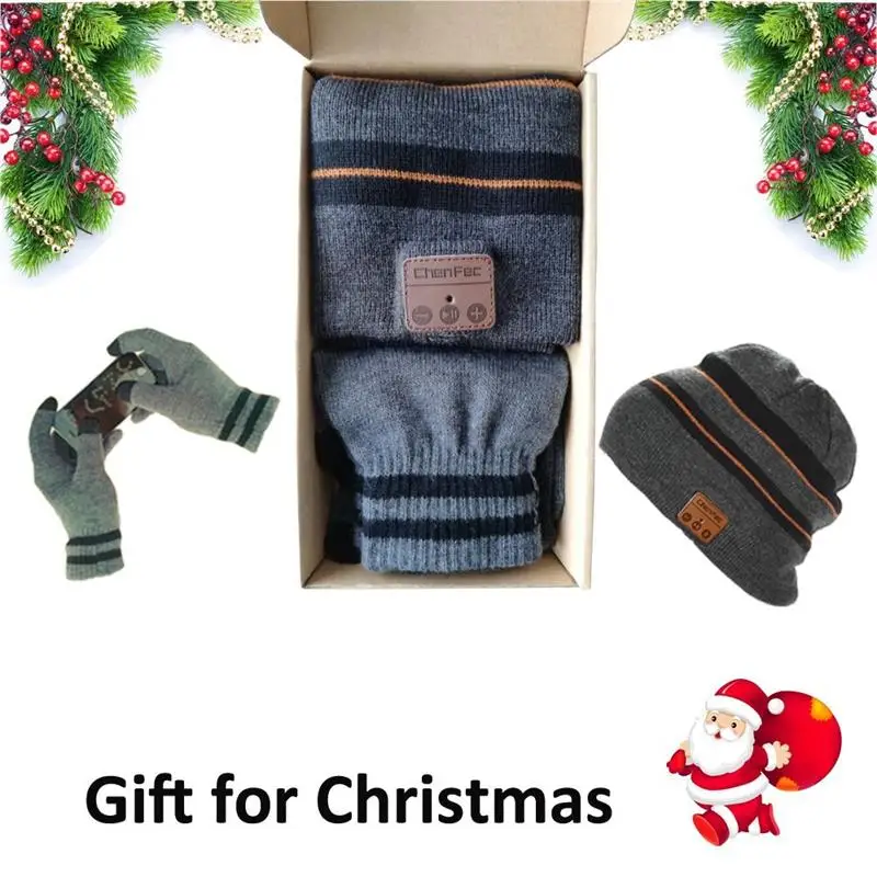 2019 Latest Version of Bluetooth 4.0 Winter Warm Beanie Music Hat Wireless Smart Cap Headset Headphone Speaker Mic | Электроника