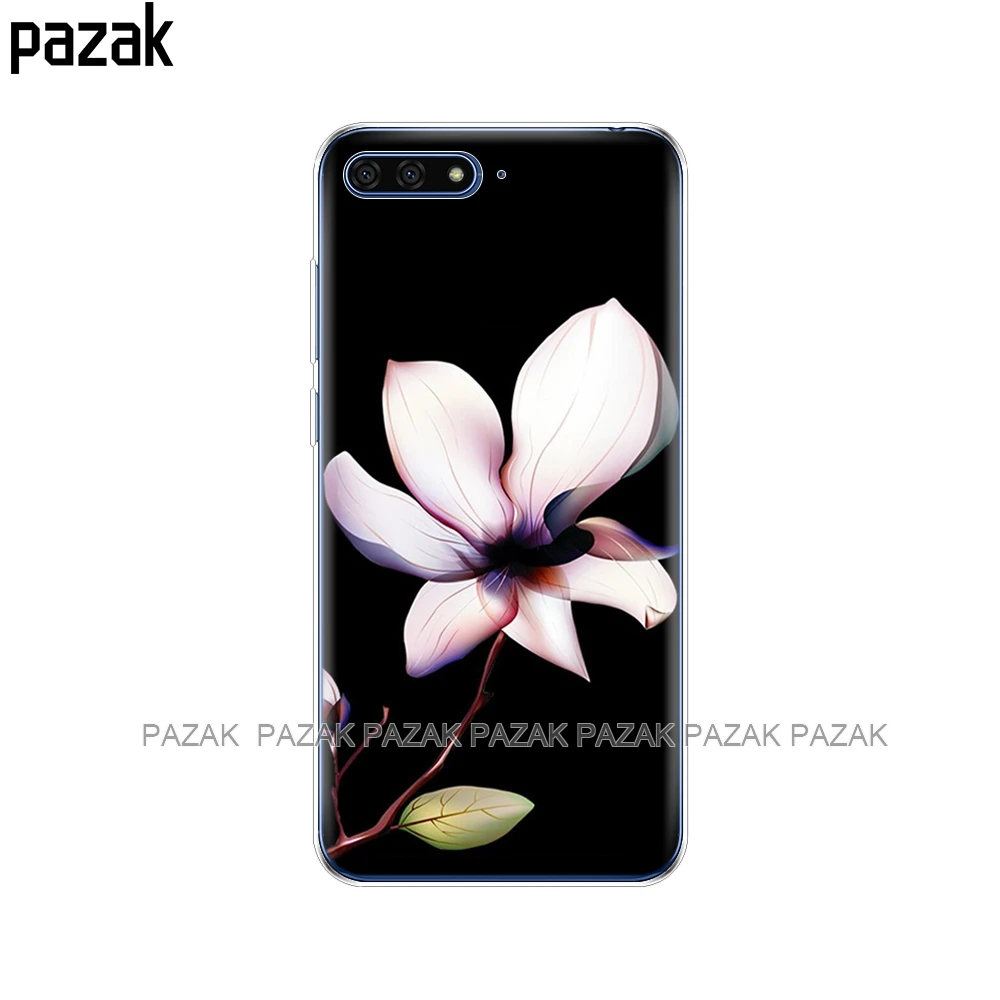 Силиконовый чехол для Huawei Honor 7A PRO 7C Y5 Y6 Y7 Y9 2017 2018 Prime Мягкий ТПУ телефона
