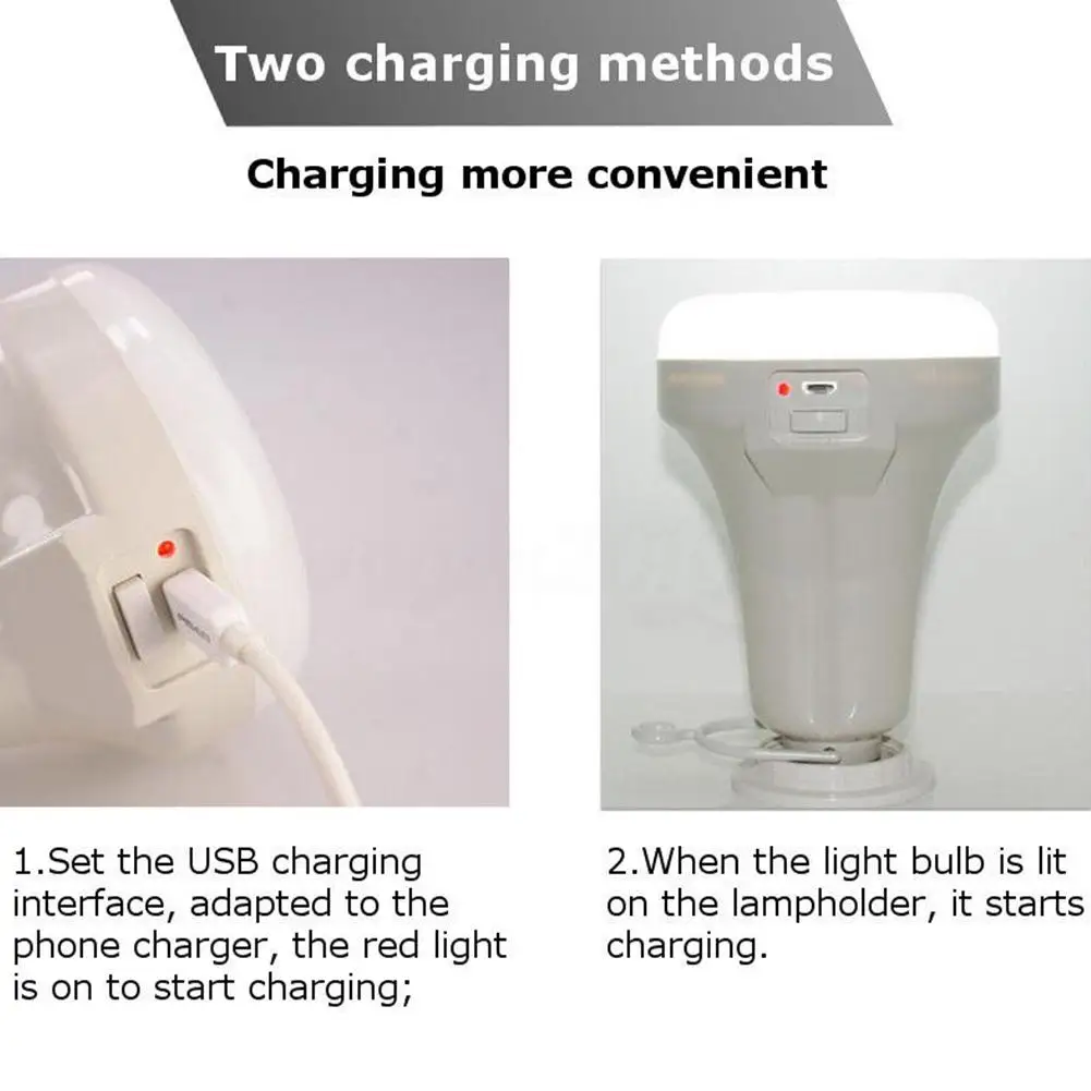 LumiParty LED E27 энергосберегающая USB перезаряжаемая интеллектуальная лампа фонарик