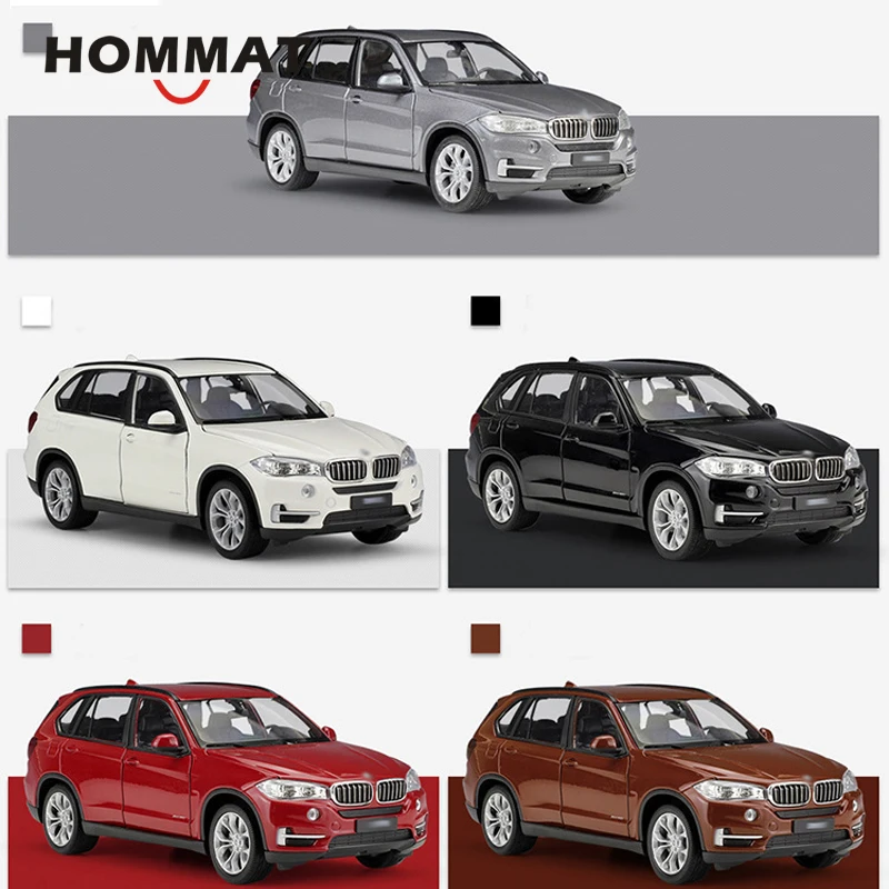 Модель автомобиля HOMMAT 1:24 Welly X5 SUV литой автомобиль из сплава коллекционная