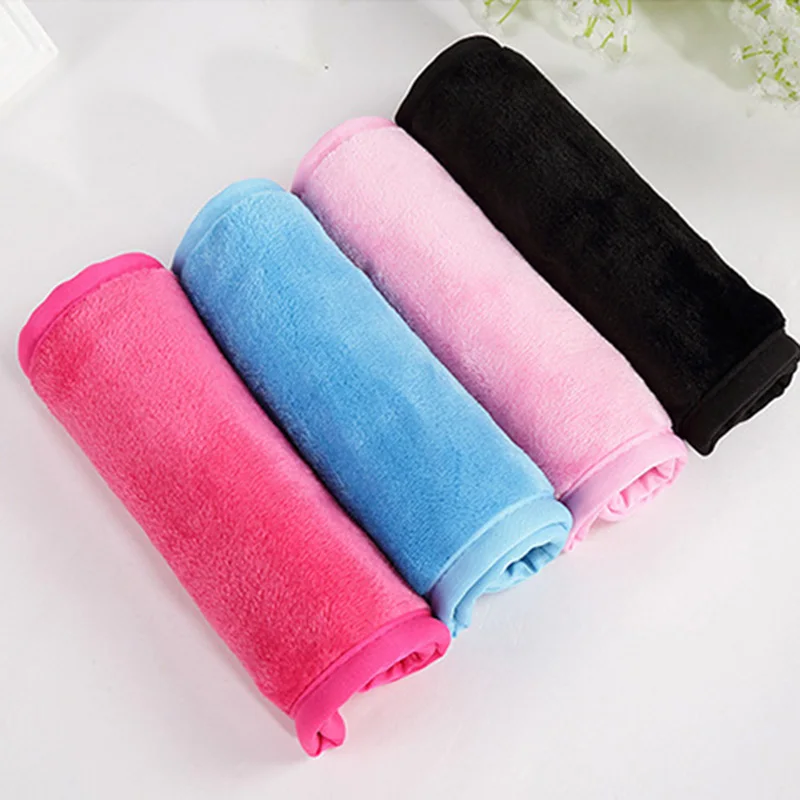 4 Colors Reusable Makeup Remover Towel 40*17cm Soft Microfiber Facial Cloth Face Protection Cleaning Wash Tools | Красота и здоровье