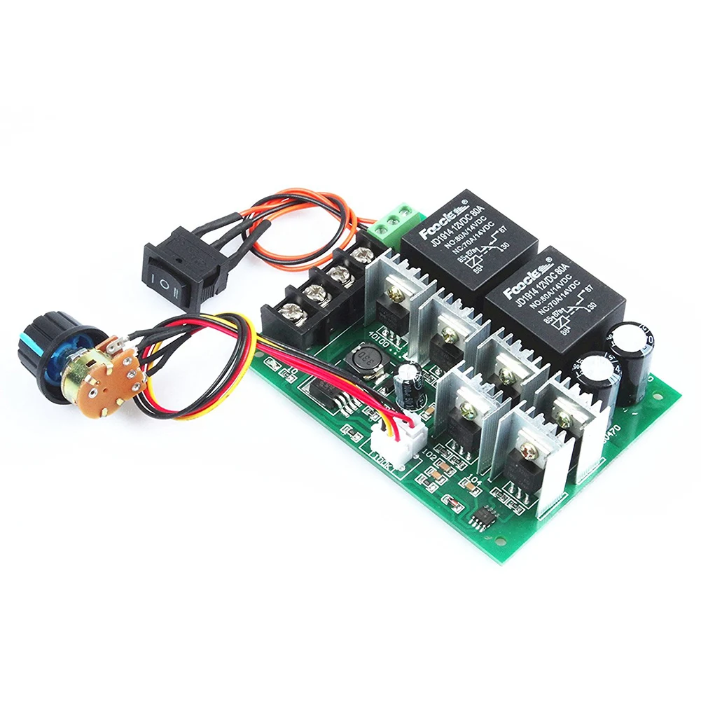 Контроллер скорости ШИМ pwm электронный регулятор 40A DC 10V 50V 12V / 24V 36V 48V Матовый