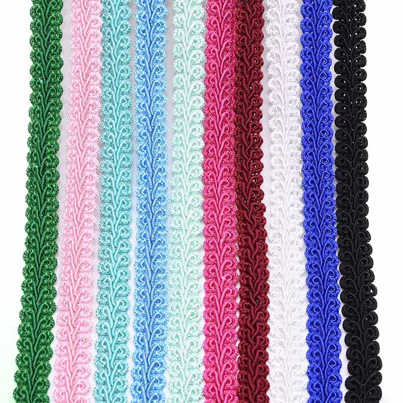 5 м/лот 12 мм изогнутая хлопковая кружевная отделка плетеная лента ручной работы