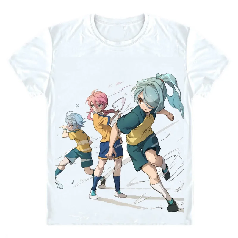 Футболки Inazuma Eleven GO 2 Chrono Stone многостильные рубашки с коротким рукавом Irebun Tenma Matsukaze