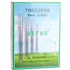 Пинцет для ресниц серии Vetus JP, антистатический пинцет для бровей из нержавеющей стали