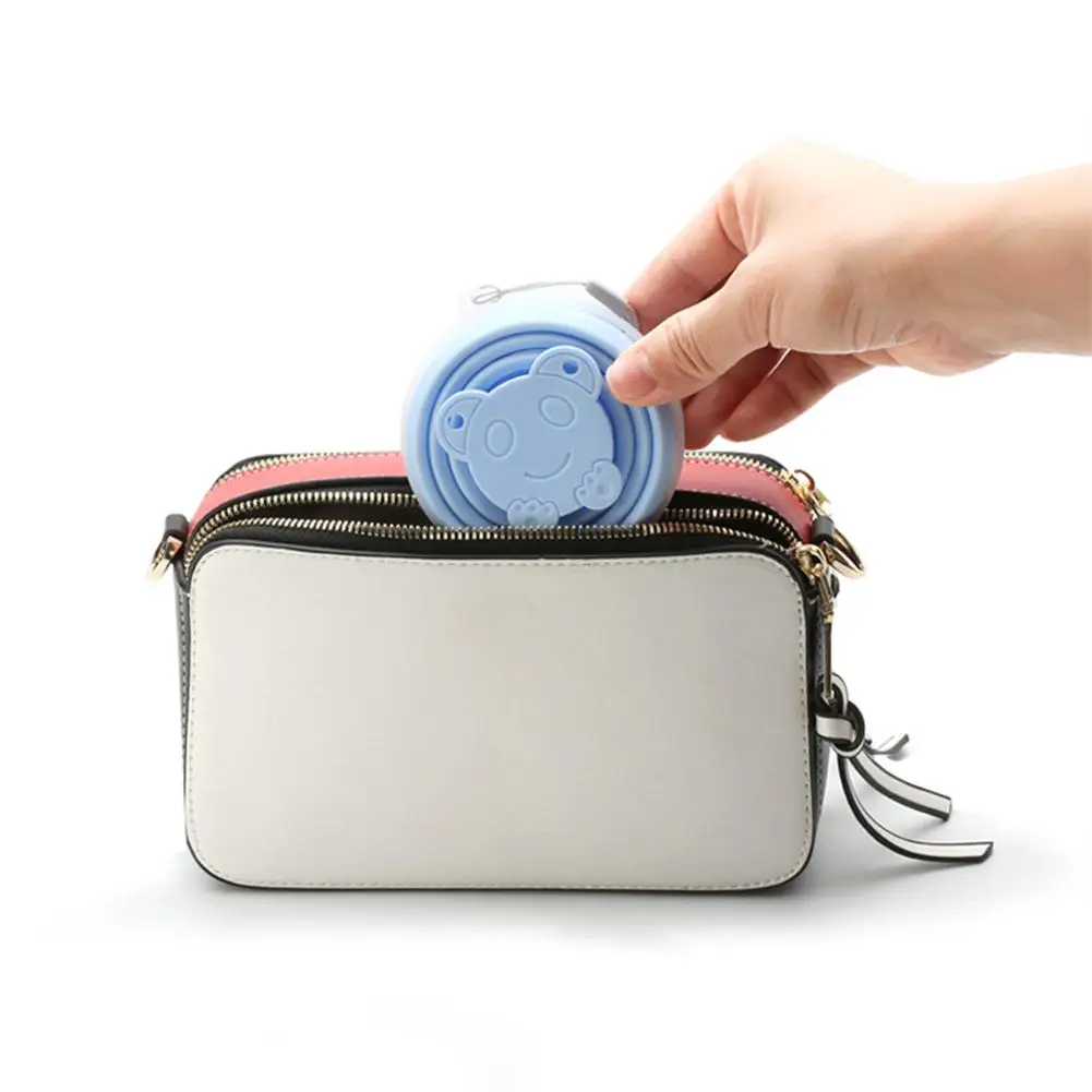 Дорожная стеклянная кофейная чашка 200 мл силиконовые чашки Складная складная