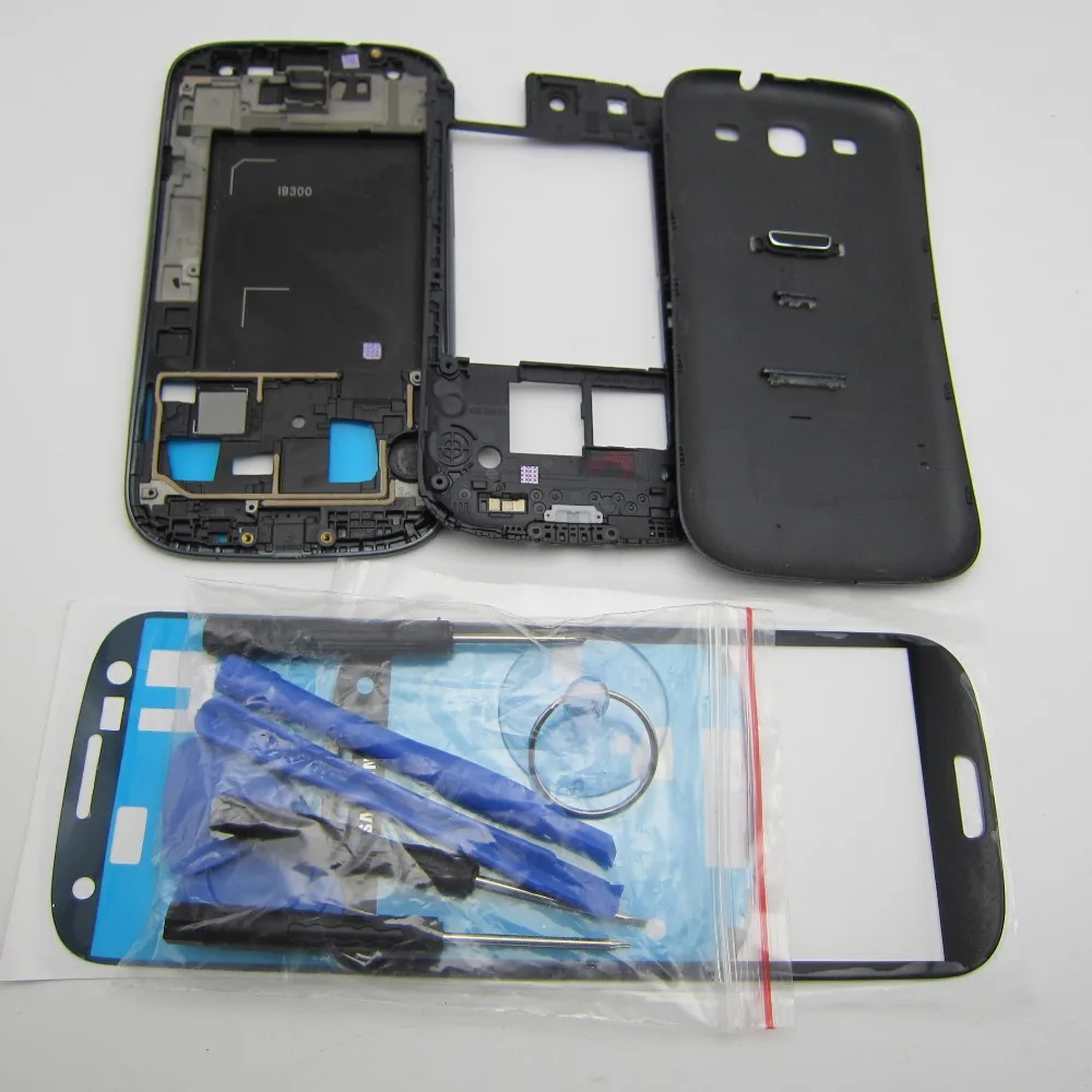 Для samsung Galaxy S3 SIII I9300 полный запчасти для ремонта жилья сенсорный ЖК экран
