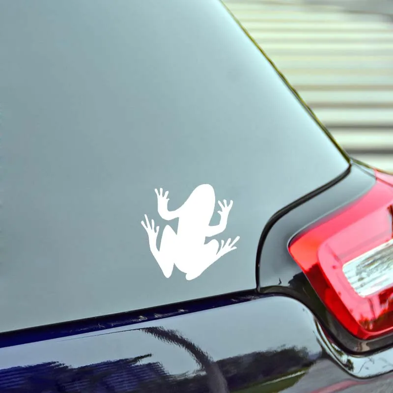 

YJZT 15.1CM*15.1CM Funny Delicate Amphibians Shadow Dazzling Nifty Vinyl Decal Nice Car Sticker Black/Silver C19-0907