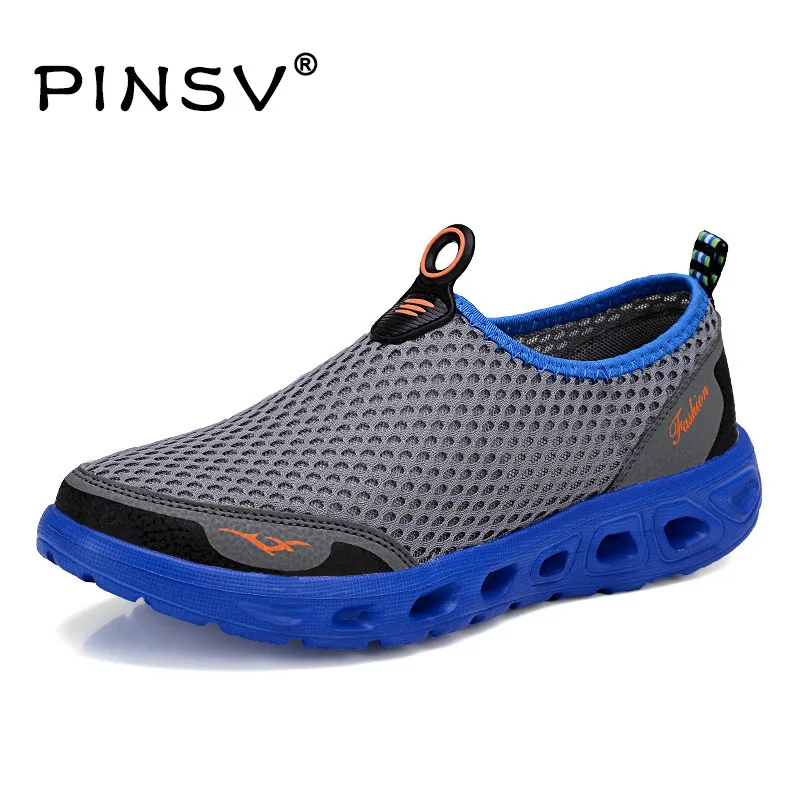 PINSV 6 Colors Summer Shoes Men Loafers Mesh Air Casual Black Mocassin Zapatos Hombre Chaussure Homme | Обувь