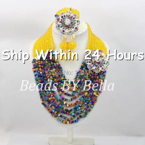 Новый дизайн набор ювелирных украшений с африканскими бусинами из