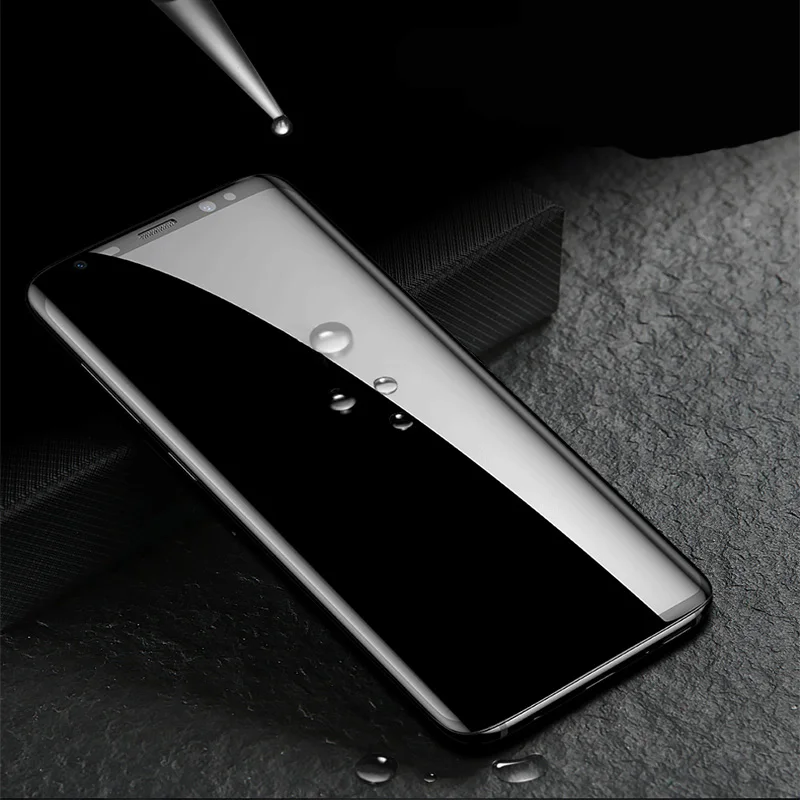 Защитное стекло для samsung galaxy s9, Защита экрана для samsung galaxy note 9, S8, a8, a6, покрытие 6D, полностью изогнутая пленка, протектор