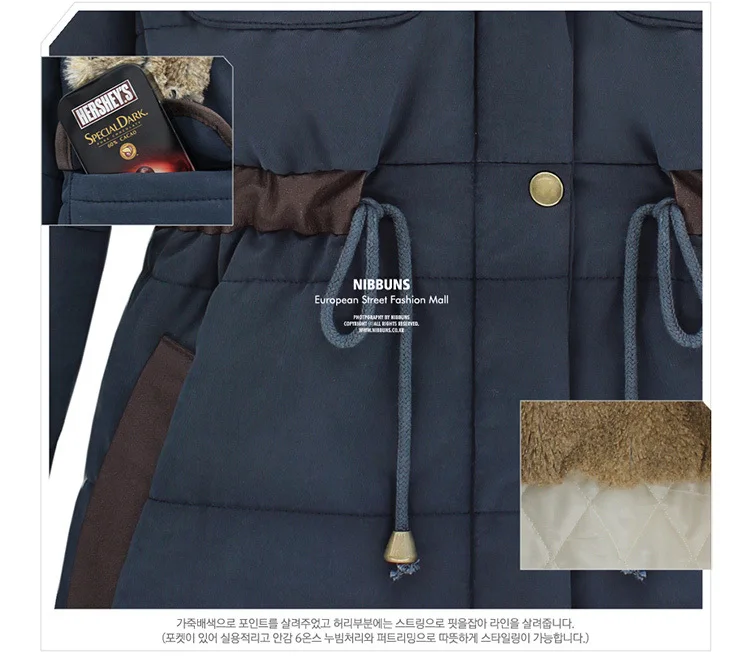 Winter New Arrival Fashion Slim Wadded Overcoat Female Thickening Liner Medium-long Cold-proof Cotton-padded Jacket Outerwear | Женская