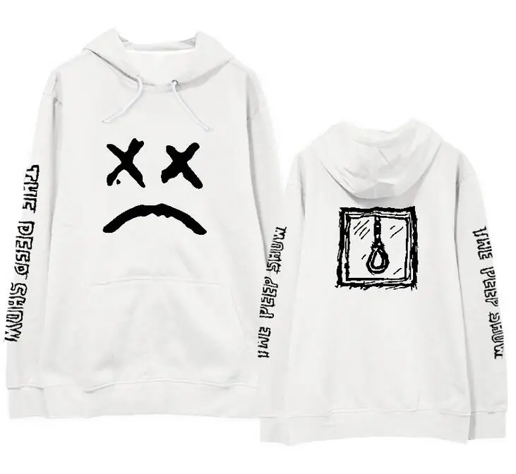 Новое поступление флисовые/тонкие толстовки Lil Peep с забавным принтом для мужчин и