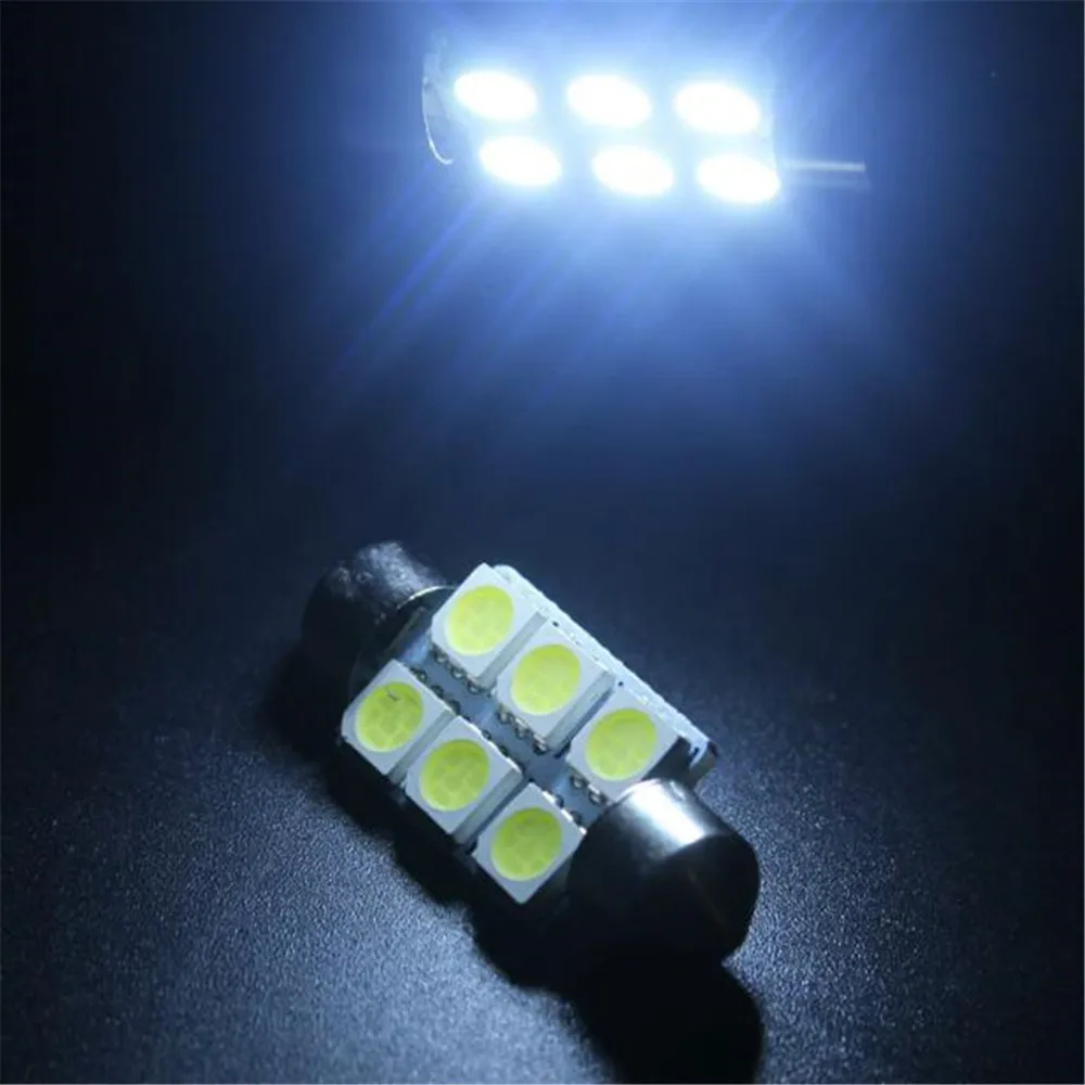 LaLeyenda 12 В гирлянда 36 мм 39 мм светодиодный C10W C5W 3SMD 6SMD 16 SMD 5050 лампочка автомобильный светильник номерного знака авто корпус интерьерные купольные лампы