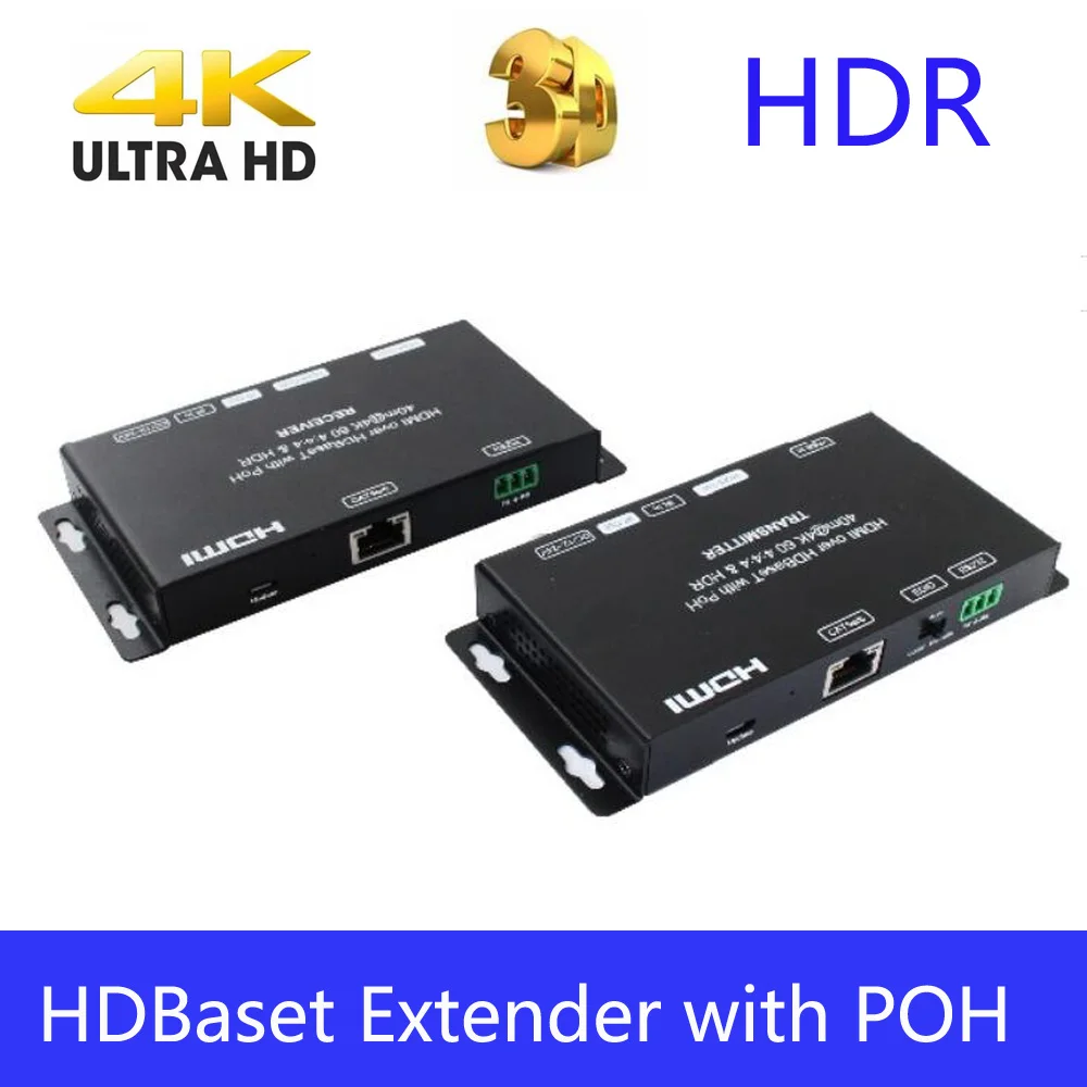 PUZHIJIE HDMI 2 0 удлинитель HDBaseT с loopout IR 3D 4K HDR YUV4:4:4 40M при 70M При 1080P ультра тонкий