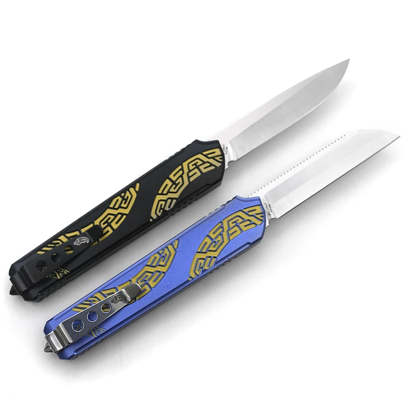 NIMO ножи SEIGNEUR OTF T6-6061 ручка Флип складной кемпинг охотничий карманный нож 9cr18mov нож для фруктов EDC инструмент