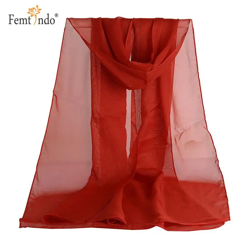 Модные шифоновые шелковые мягкие солнцезащитный крем шарфы банданы Foulards Femme Gasa