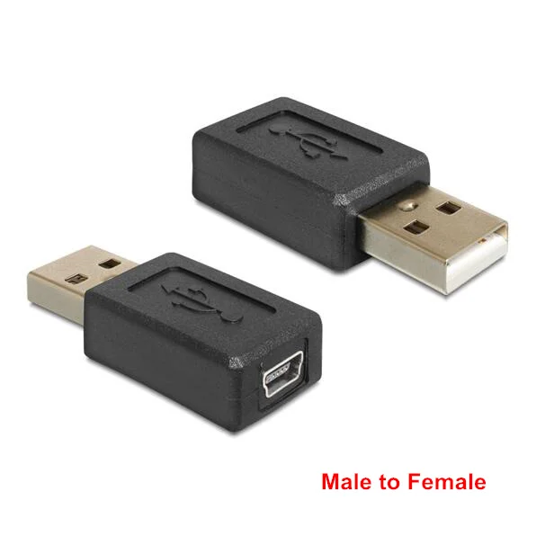 USB 2 0 A Type Male to Mini 5pin Female & Extension Adapter Black|Компьютерные кабели и разъемы| |