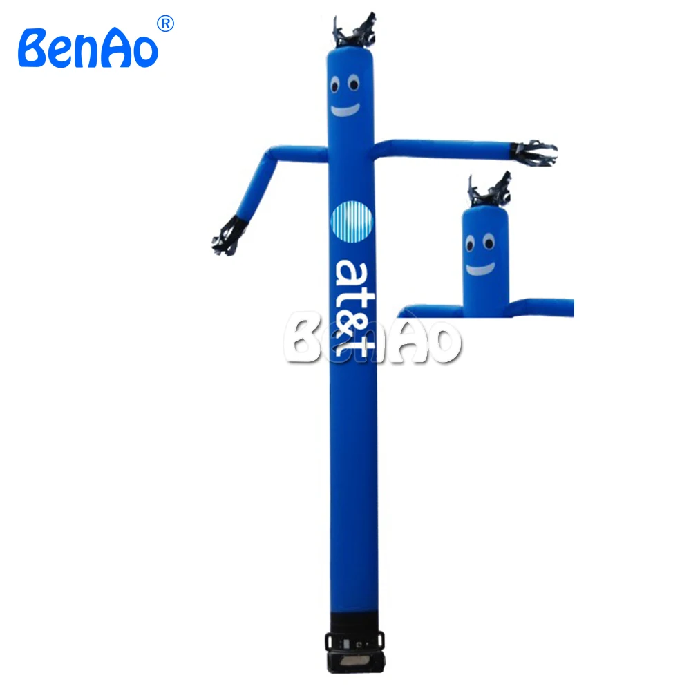 

AD019 BENAO 6m Cheap Blue Sky Wavy Man Tube Inflatable Air Dancer With Letter