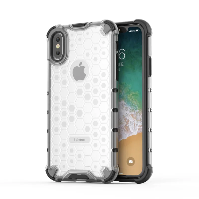 2 в 1 Гибридный ТПУ + PC бронированный чехол для iPhone XS Max XR X 7 8 Plus 6 6S прочный узор