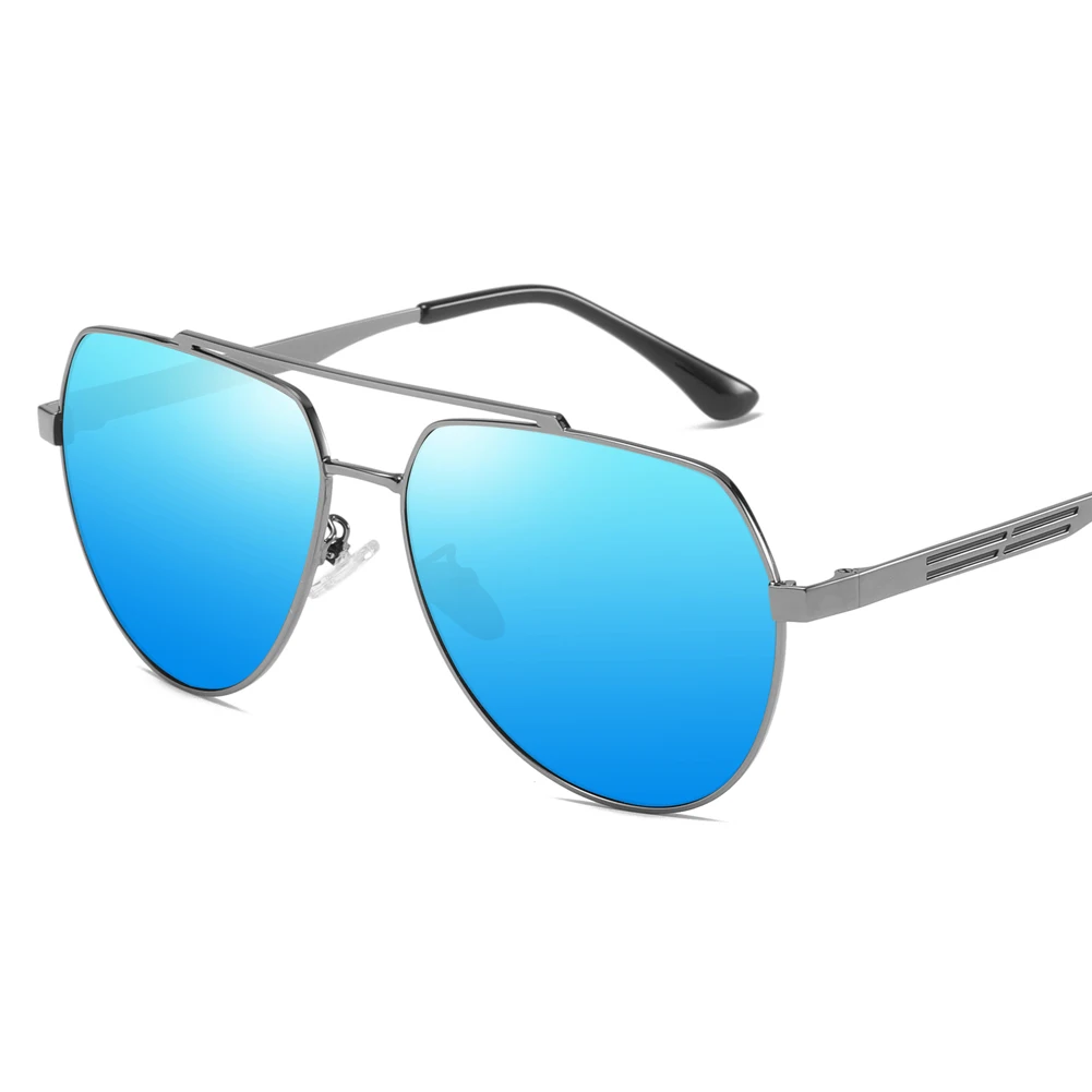 Фирменная Новинка Модные мужские солнцезащитные очки круглая металлическая