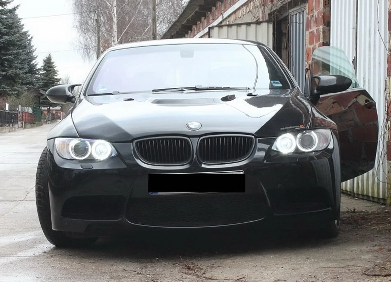 ANGRONG LED 120W ангельские глаза свет H8 лампы для BMW E60 E61 E81 E92 E70 E87 X1 X5 X6 Z4|Фара авто в