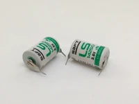 18pcslot brand new original saft ls14250 ls 14250 12 aa 12aa 3 6v 1250mah plc battery lithium batteries with pins
