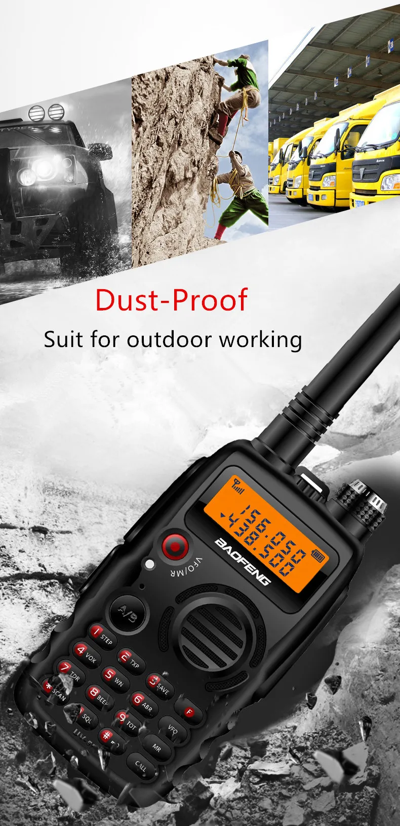 Baofeng UV-860(UV-5R plus) двухстороннее радио 136-174/400-520 МГц Pofung uv5r bf-uv860 Ham cb радио рация uv 5r uv 860