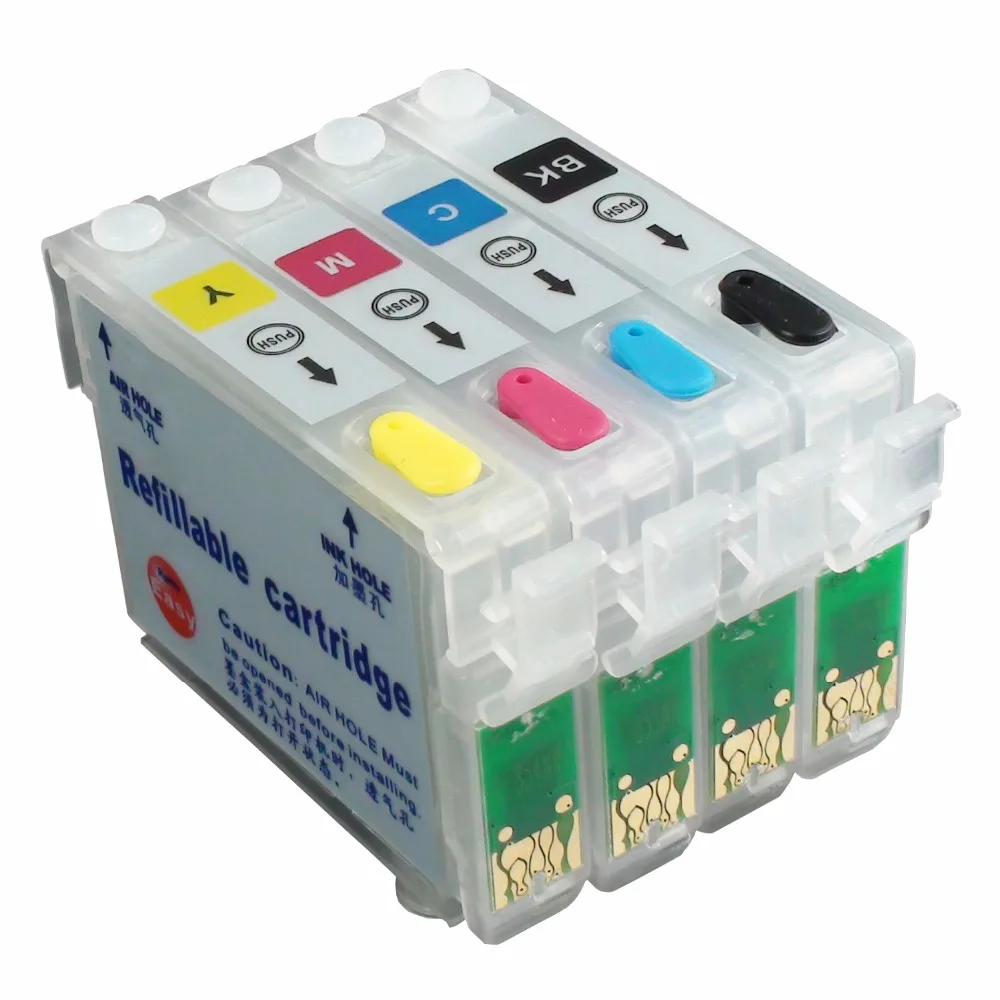 CEYE NON-OEM многоразовый картридж для EPSON CX7000F CX6000 CX5000 Workforce 40 600 610 T0691-T0694 | Компьютеры и
