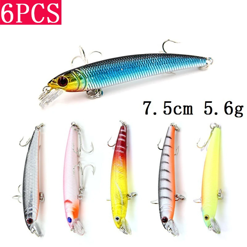 TUYA воблеры в форме гольяна набор приманок для рыбной ловли Джеркбейт