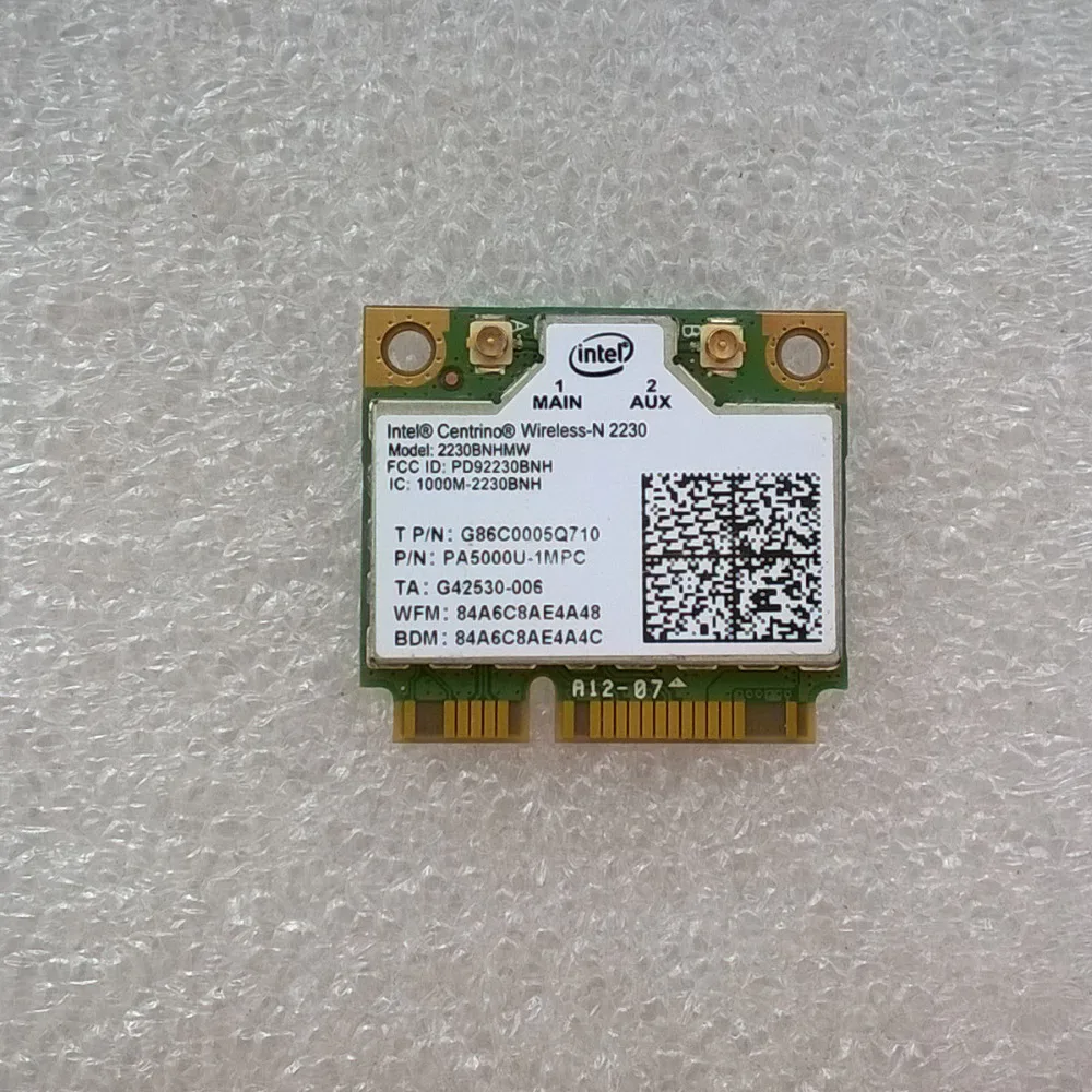 Intel Centrino Wireless N 2230 + Bt4.0 WiFi карта 2230BNHMW P/N: PA500U 1MPC|intel centrino wireless-n 2230|wireless-n 2230wifi card |