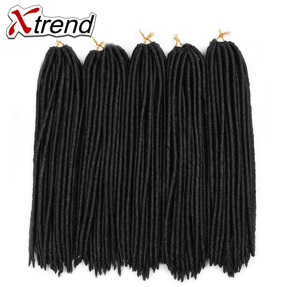 Xtrend 18 дюймов 24 корня Синтетические Искусственные локоны вязанные крючком