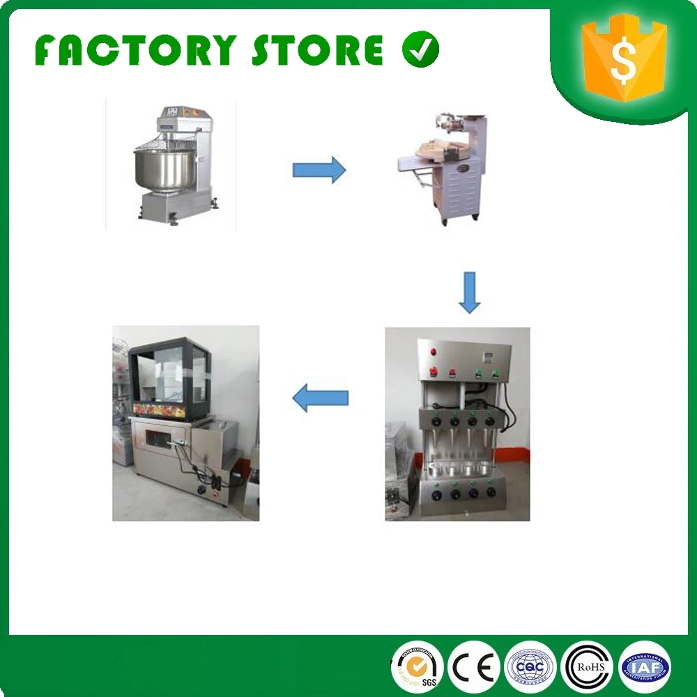 Машина для смешивания муки делитель теста и круглый конус пиццы формовочная